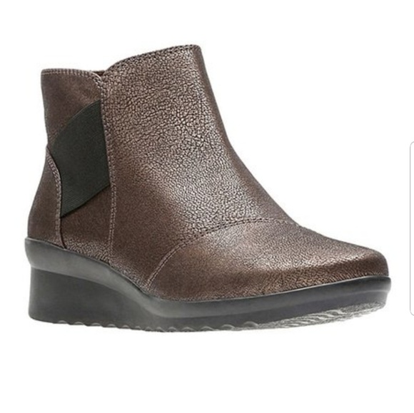 Clarks Shoes - NEW | Clarks | Cloudsteppers Bronze Ankle Boots